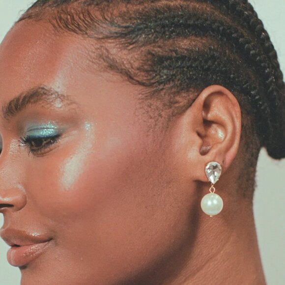 Tini Lux Earrings / Bridal earrings - Picture 2 of 3